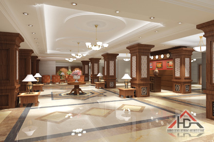 Thiết kế nội thất khách sạn Hoàng Long